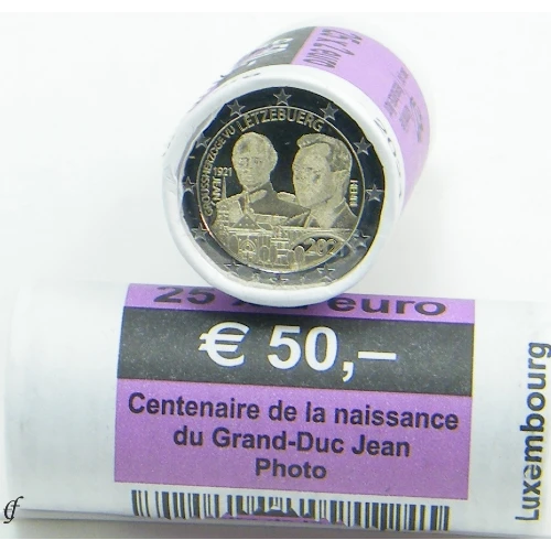 Moneda de 2 Euros Conmemorativos de Luxemburgo 2021 - Gran Duque Juan - Rollo Gofrado - Foto 1