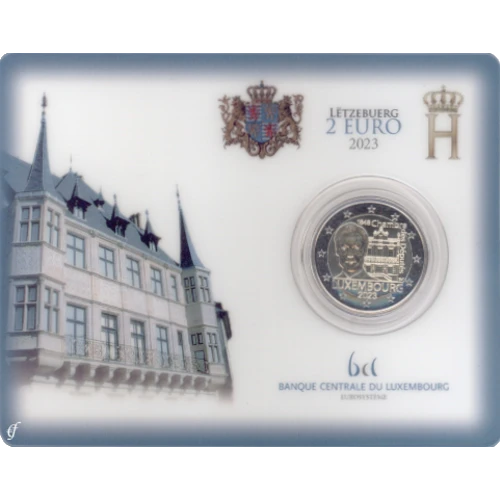 Moneda de 2 Euros Conmemorativos de Luxemburgo 2023 - Cámara de Diputados - Coincard - Foto 1