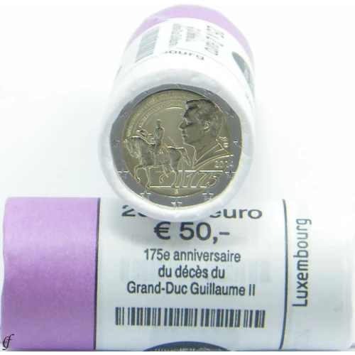 Moneda de 2 Euros Conmemorativos de Luxemburgo 2024 - Gran Duque Guillermo II - Rollo - Foto 1