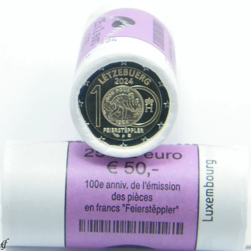 Moneda de 2 Euros Conmemorativos de Luxemburgo 2024 - Trabajador de Fundición - Rollo - Foto 1