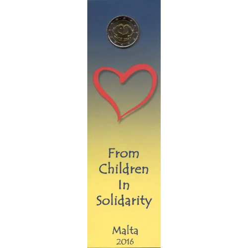 Moneda de 2 Euros Conmemorativos de Malta 2016 - Solidaridad a Través del Amor - Coincard - Foto 1