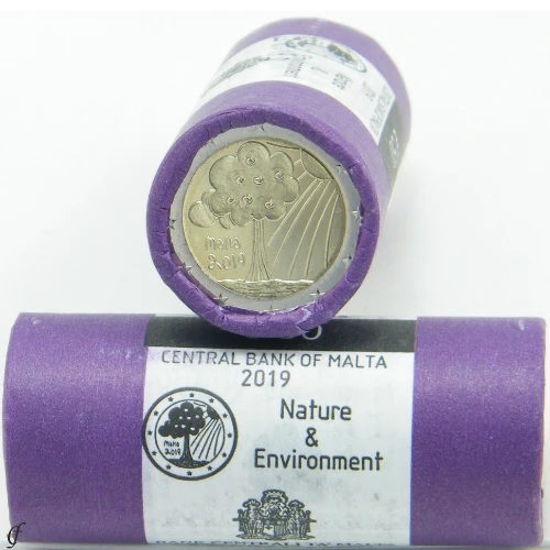 Moneda de 2 Euros Conmemorativos de Malta 2019 - Naturaleza y Medio Ambiente - Rollo - Foto 1