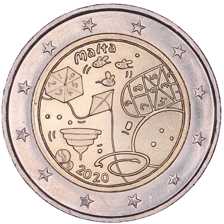 Moneda de 2 Euros Conmemorativos de Malta 2020 - Los Juegos