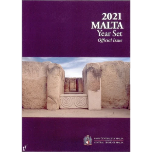 Moneda de 2 Euros Conmemorativos de Malta 2021 - Templos de Tarxien - Estuche Anual Flor de Cuño - Foto 1