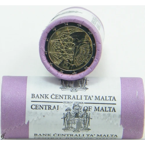 Moneda de 2 Euros Conmemorativos de Malta 2022 - 35 Aniversario del Programa Erasmus - Rollo - Foto 1