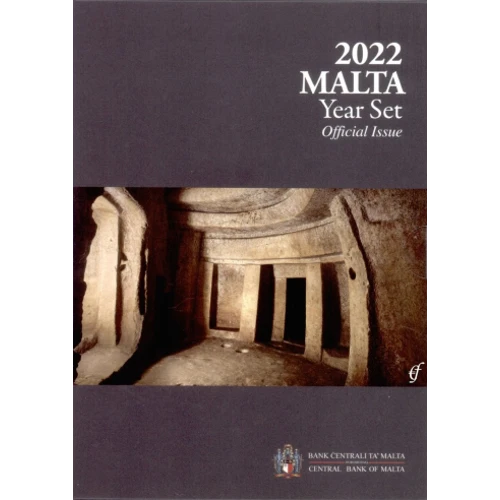 Moneda de 2 Euros Conmemorativos de Malta 2022 - Hipogeo de Hal Saflieni - Cartera Anual Flor de Cuño - Foto 1
