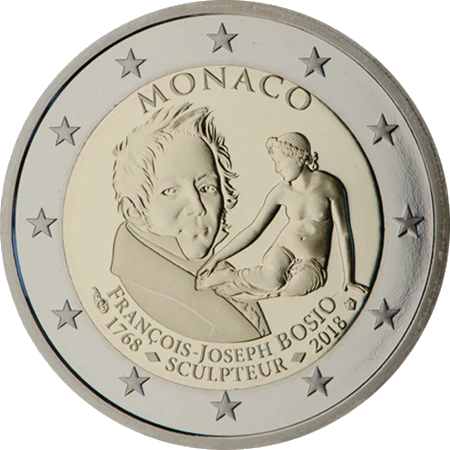 Moneda de 2 Euros Conmemorativos de Mónaco 2018 - François-Joseph Bosio