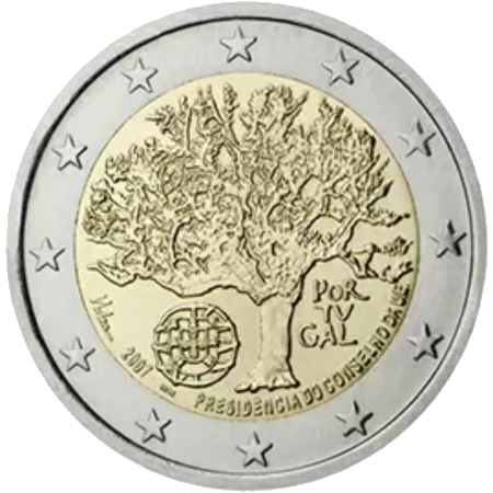 Moneda de 2 Euros Conmemorativos de Portugal 2007 - Presidencia Portuguesa del Consejo de la Unión Europea