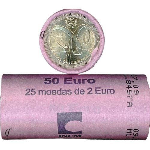 Moneda de 2 Euros Conmemorativos de Portugal 2009 - Juegos de la Lusofonía Lisboa 2009 - Rollo - Foto 1