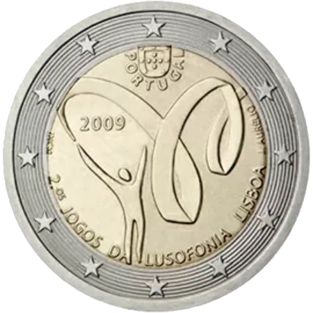 Moneda de 2 Euros Conmemorativos de Portugal 2009 - Juegos de la Lusofonía Lisboa 2009