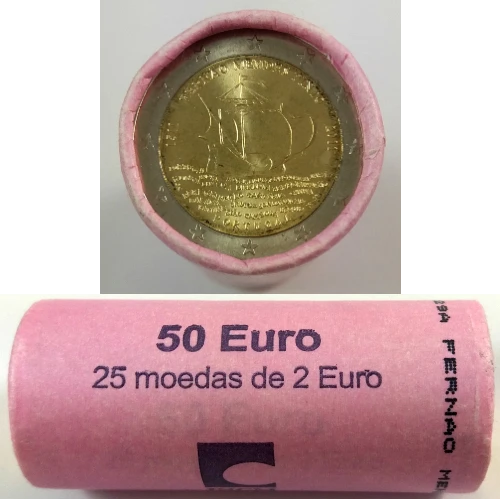 Moneda de 2 Euros Conmemorativos de Portugal 2011 - Fernão Mendes Pinto - Rollo - Foto 1
