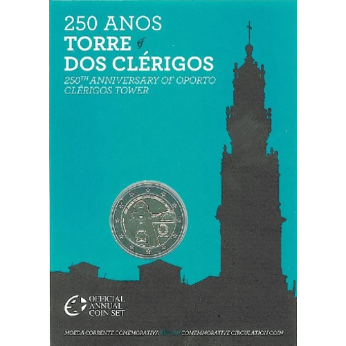 Moneda de 2 Euros Conmemorativos de Portugal 2013 - Torre dos Clérigos - Coincard Flor de Cuño - Foto 1