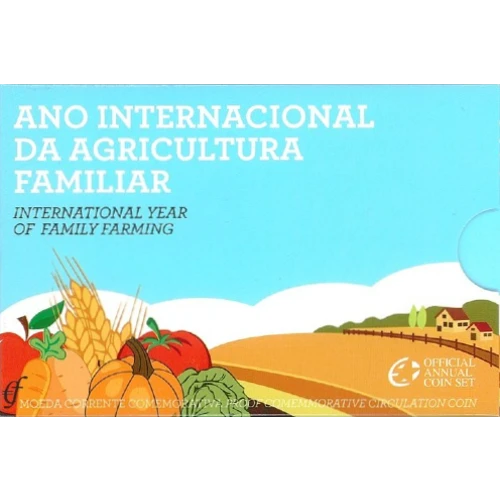 Moneda de 2 Euros Conmemorativos de Portugal 2014 - Año Internacional de la Agricultura Familiar - Coincard Proof - Foto 1
