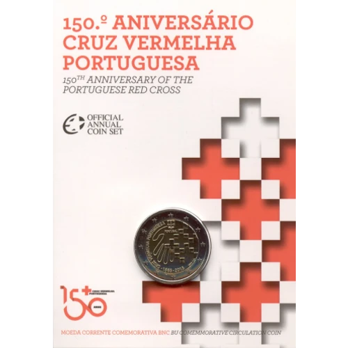 Moneda de 2 Euros Conmemorativos de Portugal 2015 - Cruz Roja Portuguesa - Coincard Flor de Cuño - Foto 1
