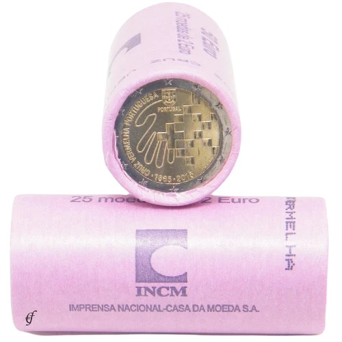 Moneda de 2 Euros Conmemorativos de Portugal 2015 - Cruz Roja Portuguesa - Rollo - Foto 1