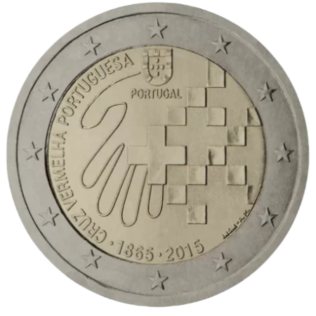 Moneda de 2 Euros Conmemorativos de Portugal 2015 - Cruz Roja Portuguesa
