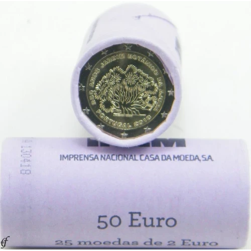 Moneda de 2 Euros Conmemorativos de Portugal 2018 - Jardín Botánico de Ajuda - Rollo - Foto 1