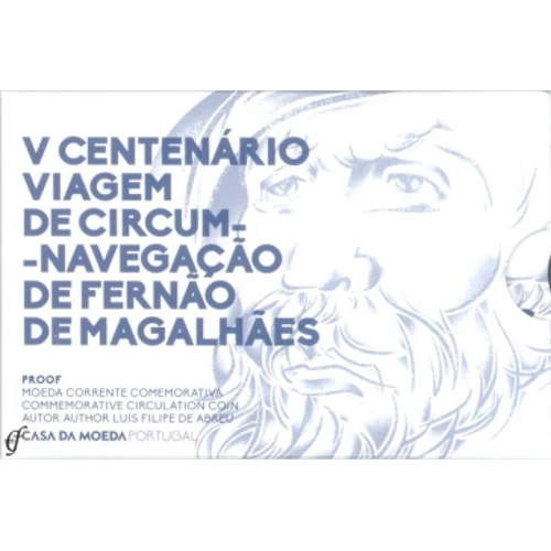 Moneda de 2 Euros Conmemorativos de Portugal 2019 - Circunnavegación de Fernando de Magallanes - Coincard Proof - Foto 1