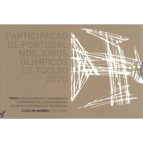 Moneda de 2 Euros Conmemorativos de Portugal 2021 - Equipo Portugués en los Juegos Olímpicos de Tokio 2020 - Coincard Proof - Foto 1