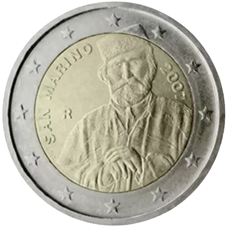 Moneda de 2 Euros Conmemorativos de San Marino 2007 - Giuseppe Garibaldi