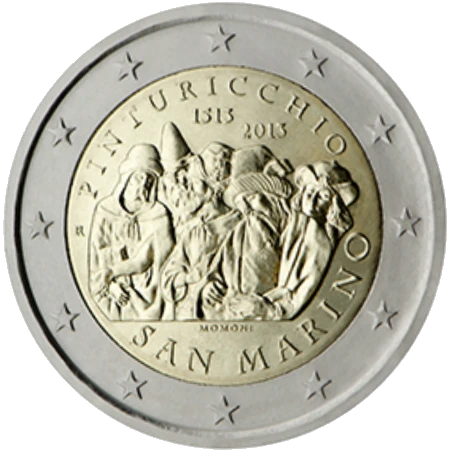 Moneda de 2 Euros Conmemorativos de San Marino 2013 - Pinturicchio