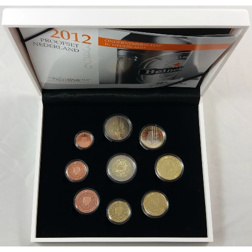 Moneda de 2 Euros Conmemorativos de los Países Bajos 2012 - 10 Aniversario de las Monedas y Billetes de Euro - Estuche Anual Proof - Foto 1