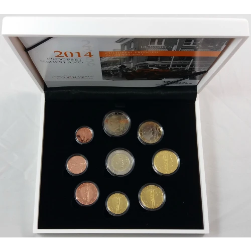 Moneda de 2 Euros Conmemorativos de los Países Bajos 2014 - Ascensión al Trono del Rey Guillermo Alejandro - Estuche Anual Proof - Foto 1