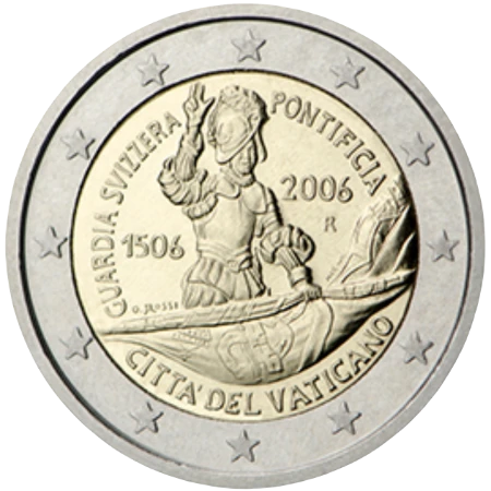 Moneda de 2 Euros Conmemorativos del Vaticano 2006 - Guardia Suiza Pontificia