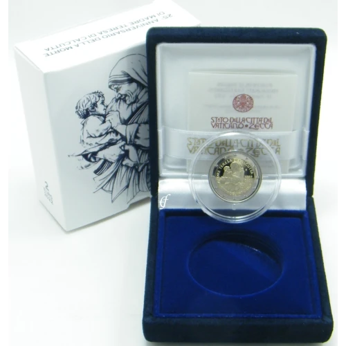 Moneda de 2 Euros Conmemorativos del Vaticano 2022 - Madre Teresa de Calcuta - Estuche Proof - Foto 1