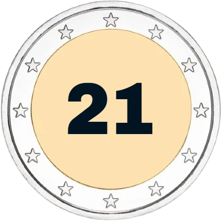 Monedas de 2 Euros Conmemorativos de 2021