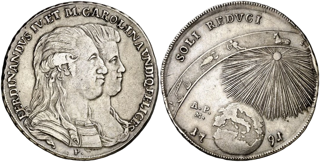 Nápoles - 1 Piastra 1791