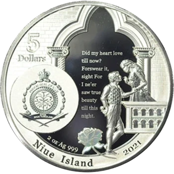Niue - 5 Dólares 2021 - Amor Eterno - Anverso
