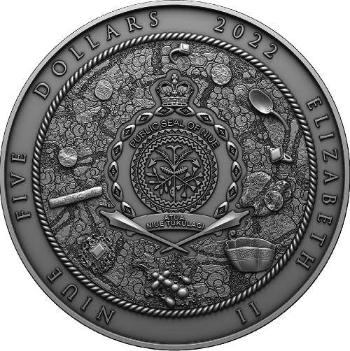 Niue - 5 Dólares 2022 - Nuestra Señora de Atocha - Reverso