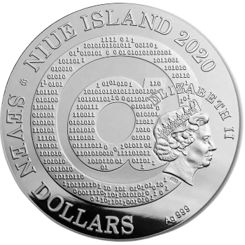 Niue - 7 Dólares 2020 - Matrix Art Gustav Klimt - Reverso
