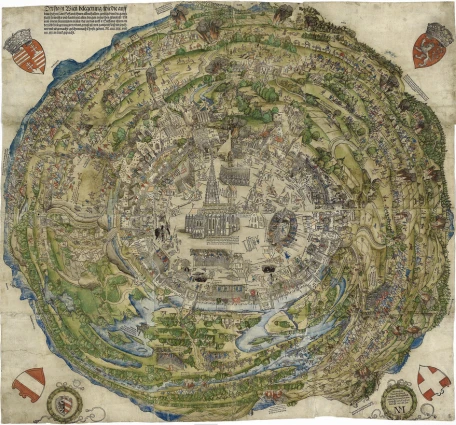 Panorámica de Viena en 1529