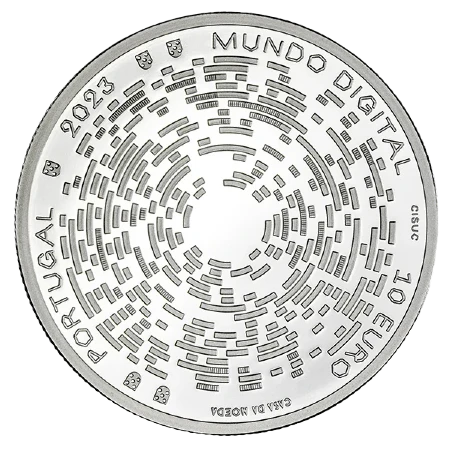 Portugal - 10 Euros 2023 - O Mundo Digital - Anverso