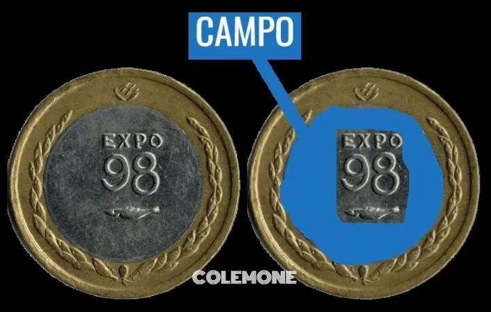 Portugal - 100 Escudos 1998 - Anverso - Campo de la Moneda