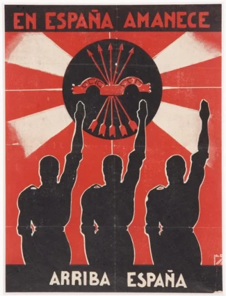 Poster de 1935 de Falange - En España Amanece