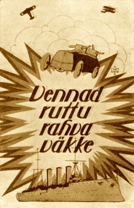 Poster de Reclutamiento Estonio de 1918