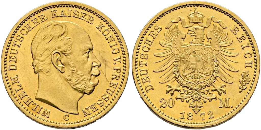 Prusia - Alemania - 10 Marcos 1872