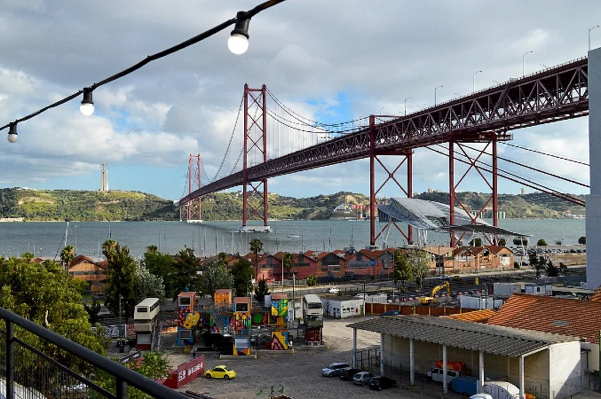 Puente 25 de Abril, en Lisboa, Portugal