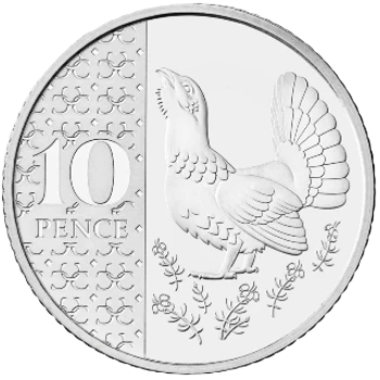 Reino Unido - 10 Pence 2023 - Reverso