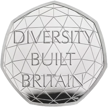 Reino Unido - 50 Peniques 2020 - Diversity Built Britain - Anverso