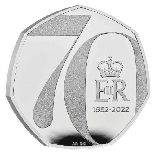 Reino Unido - 50 Peniques 2022 - Jubileo de Platino - Anverso
