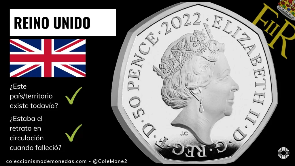 Reino Unido - Monedas con Busto de Isabel II