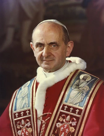 Retrato del Papa Pablo VI en 1969