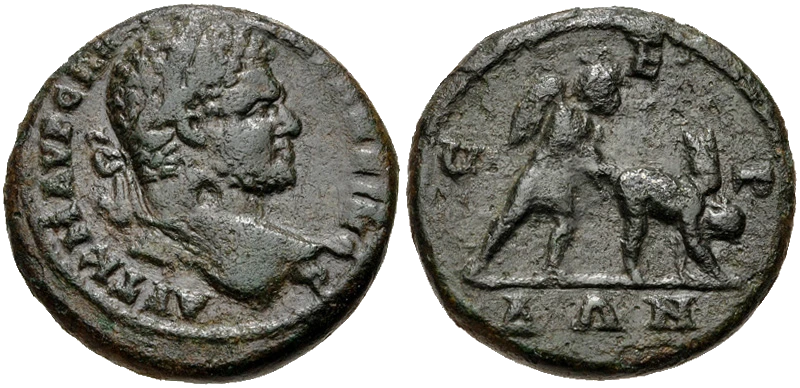 Roma - Denario de Caracalla - Serdica - 198 dC