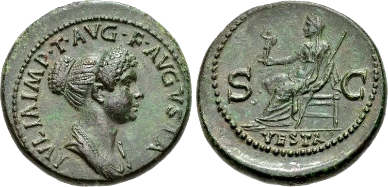 Rome - Dupondius 80 BCE - Julia Flavia