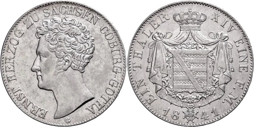 Sajonia-Coburgo y Gotha - Alemania - 1 Tálero 1841