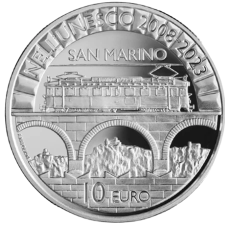San Marino - 10 Euros 2023 - Monte Titano - Reverso